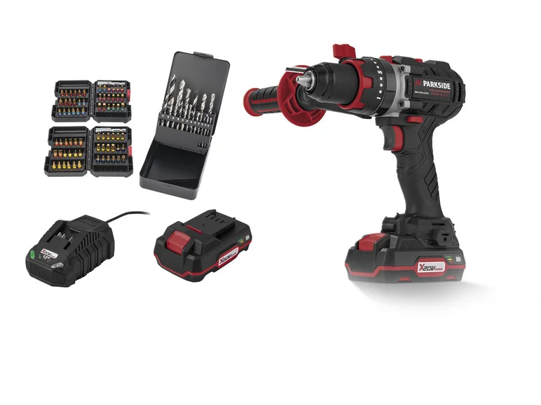 PARKSIDE PERFORMANCE® Perceuse-visseuse à percussion sans fil PSBSAP 20-Li C3. 20 V
